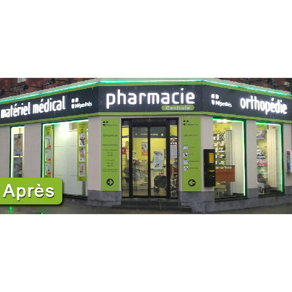 Aménagement de façade de Pharmacie Népenthès après